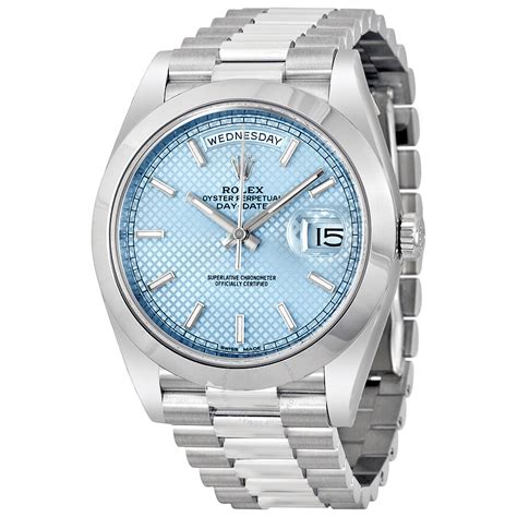 rolex day date platinum ice blue dial price